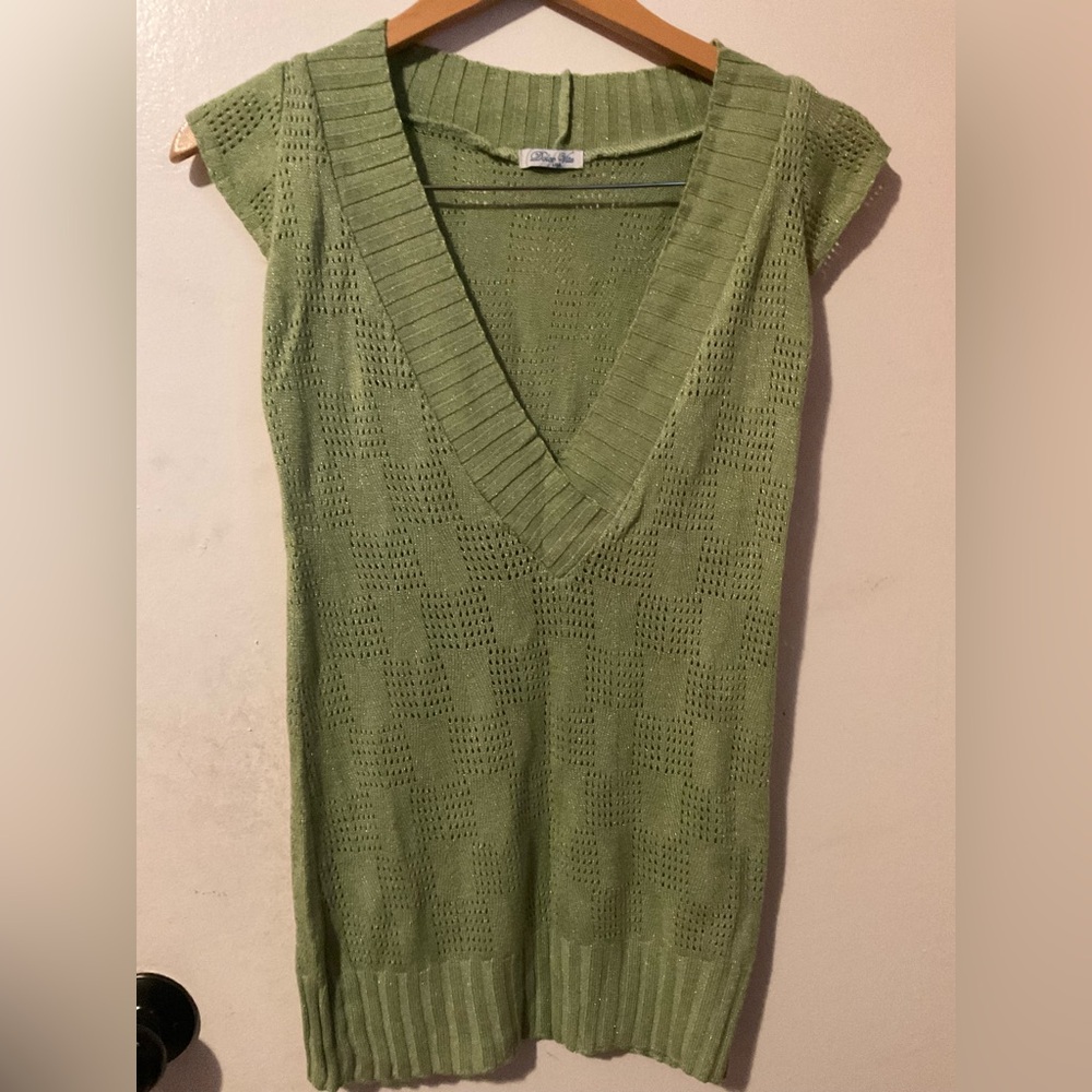 Dolce Vita women’s Y2K Green Knit Sweater dress size M